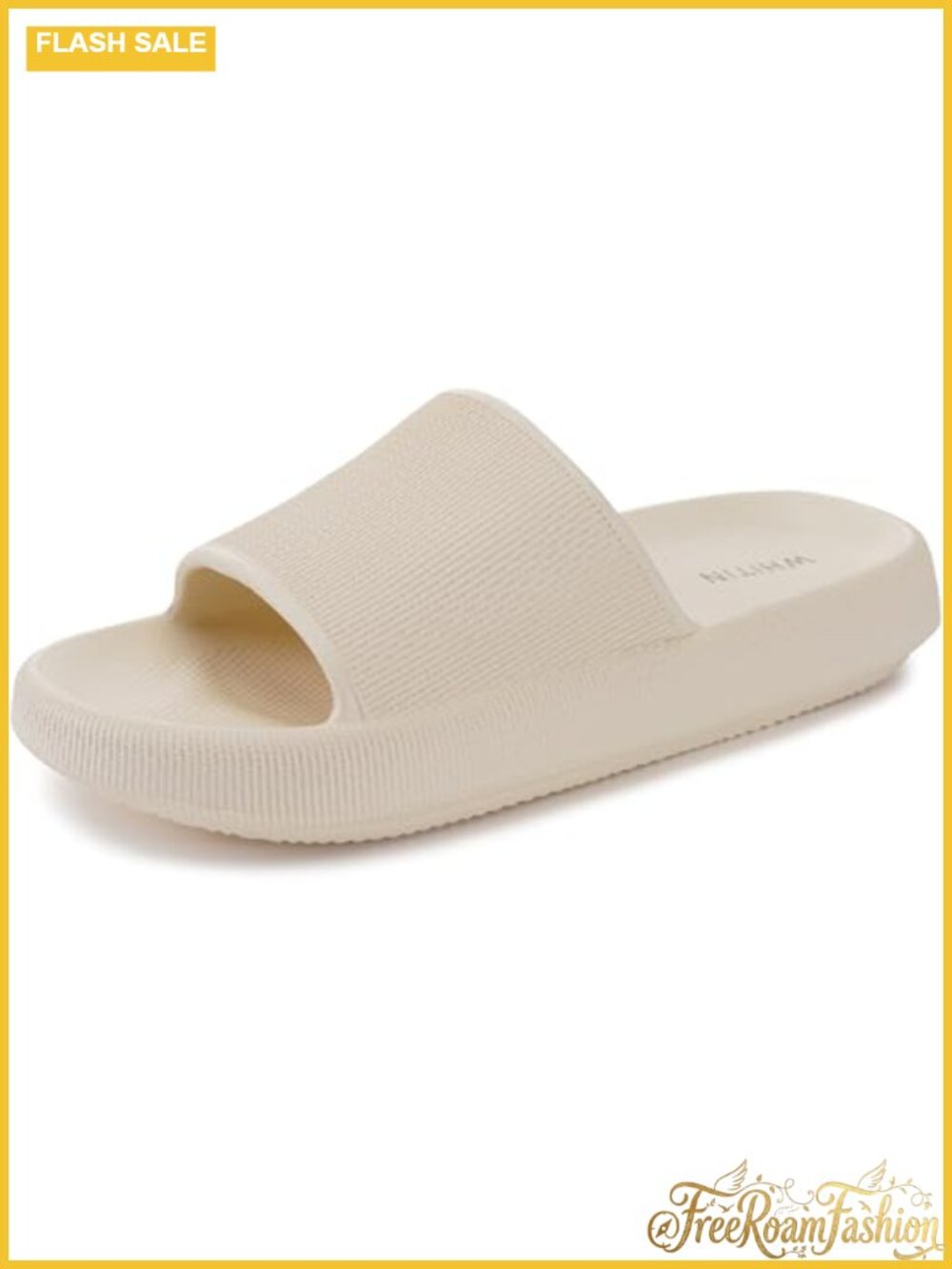 WHITIN Women's Slides with Cushioned Thick Sole Slippers for Home